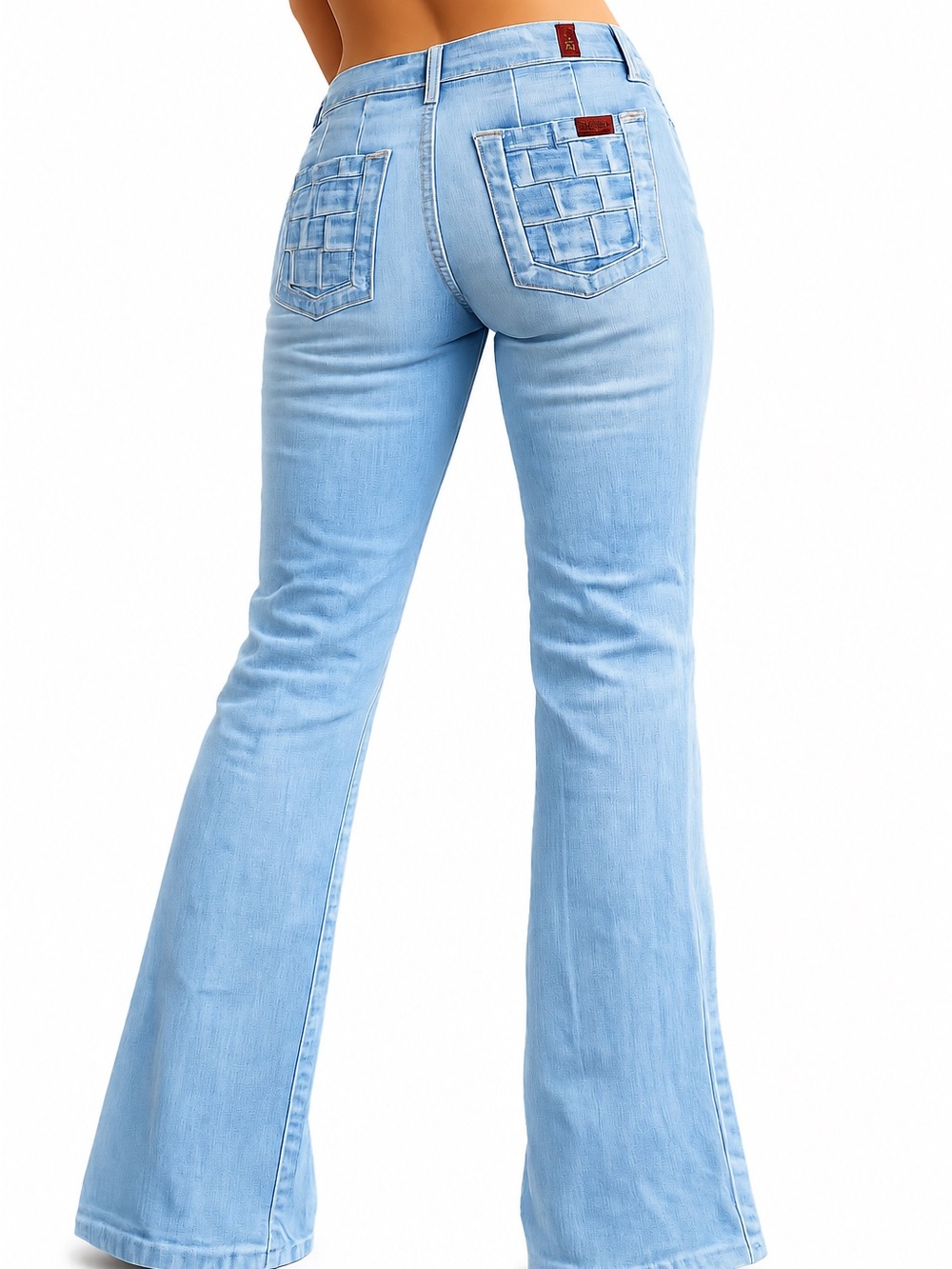 7 For All Mankind Patchwork Bootcut Jeans